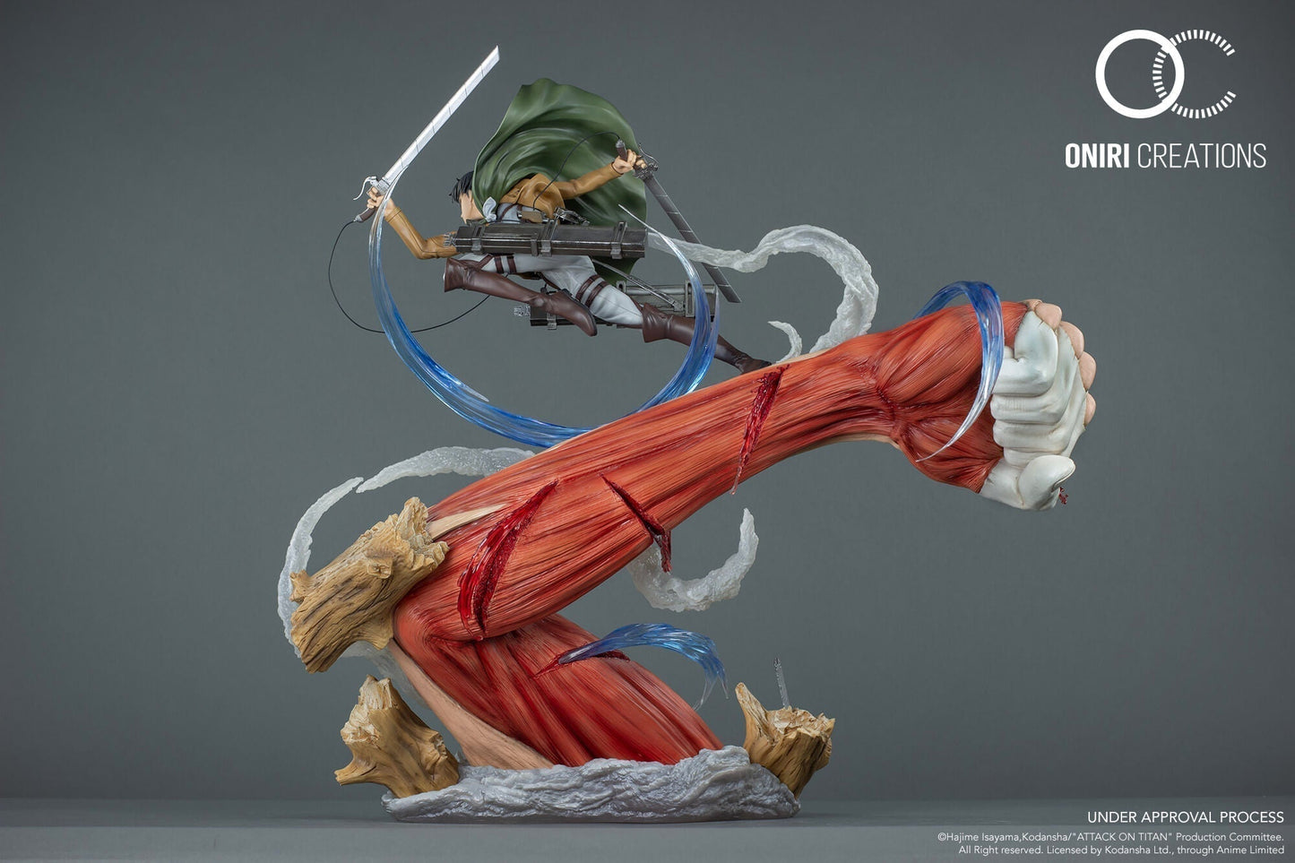 Figurine Attaque des Titans - Livaï vs Titan Féminin
