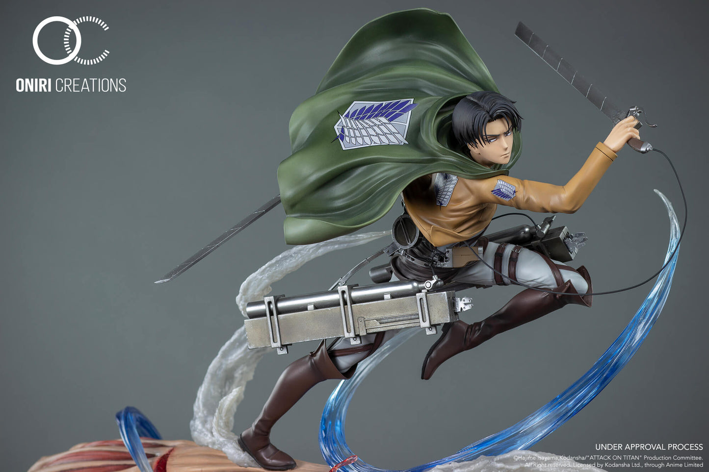 Figurine Attaque des Titans -  Livaï vs Titan Féminin