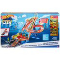 Hot Wheels - Circuit Rallye des Montagnes Russes avec 5 Véhicules