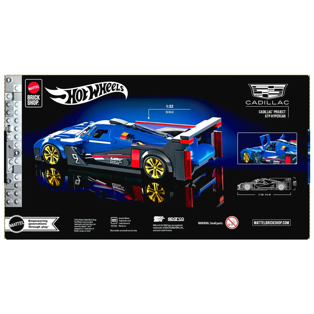Hot Wheels - Mattel Brick Shop 1/32 Véhicule Cadillac GTP Hypercar