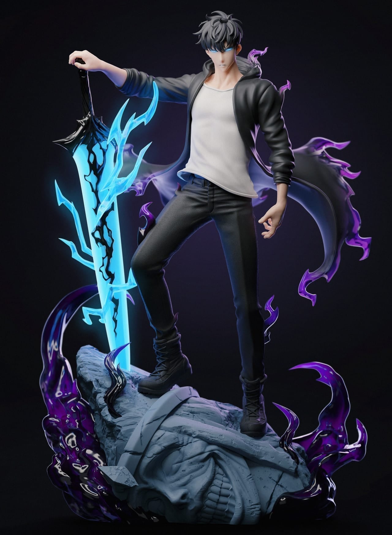 Figurine Solo Leveling - Sung Jin Woo - Anime Town