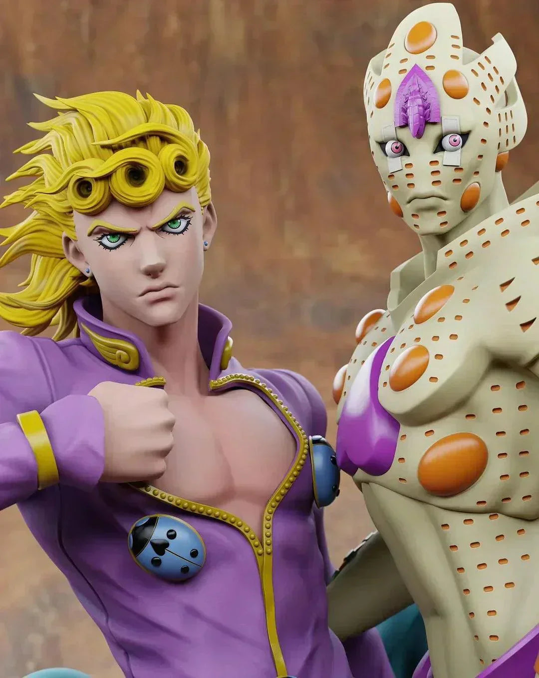Figurine JoJo's Bizarre Adventure - Giorno Giovanna Gold & Experience Requiem - Anime Town