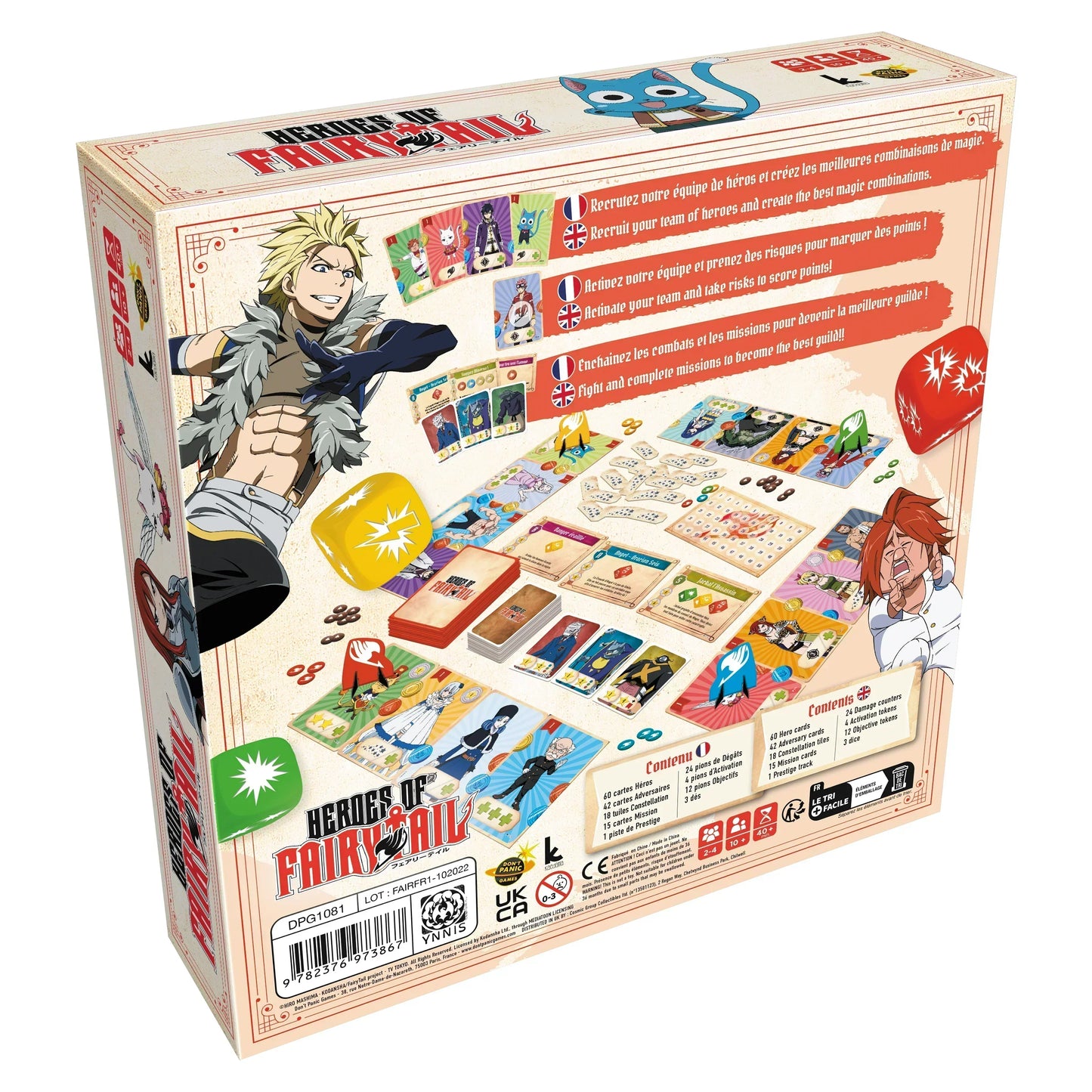 Jeu de société Fairy Tail - HEROES OF FAIRY TAIL