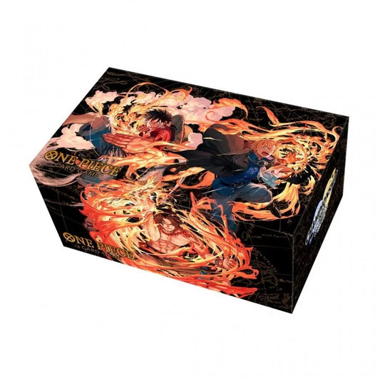 Tapis de jeu et Boîte de rangement - Ace/Sabo/Luffy - One Piece Card Game