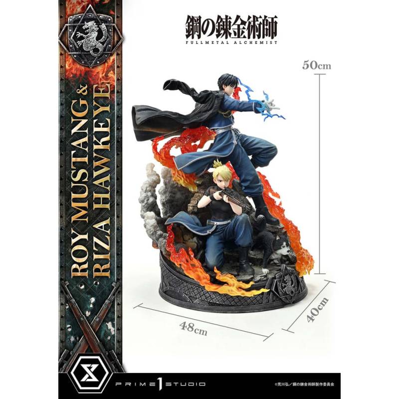 Figurine Fullmetal Alchemist - Roy Mustang & Riza Hawkeye Deluxe Bonus